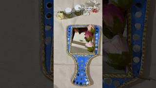 পুরনো আয়না নতুন করে সাজানোর আইডিয়া🪞✨#easy #mirror #old #craft