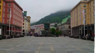 right in the center of bergen , norway  my first  Hyperlapse Photography