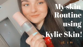 My skin care routine using Kylie Skin products💖