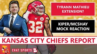 Chiefs Draft Rumors: Mel Kiper Jr. & Todd McShay NFL Mock Draft + Tyrann Mathieu Contract Extension?