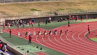 2021年　平成国際大　4月　陸上競技会　男子100ｍ　2次レース4組