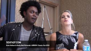 Echo Kellum & Emily Bett Rickards ARROW Interview Comic Con 2016