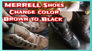 MERRELL SHOES high cut Change color from brown to black..