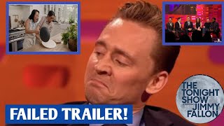 Tom hiddleston COMPLETELY MOCKED Meghan Netflix trailer 'FAILED TRAILER EVER' On Graham Norton Show.