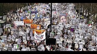 Historical anti-war protest in London: 15 February 2003