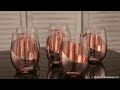 home u0026 kitchen must have during party modern copper stemless wine glasses