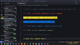 How to write Better Comments in vscode | comments like a PRO |2022 update