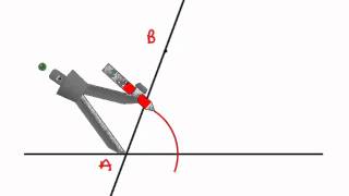 Geometry - Constructions 7 - Parallel Lines by Alternate Interior Angles