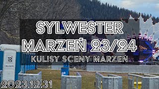 🔴Zakopane, SYLWESTER MARZEŃ 2023, zwiedzamy scenę tuż przed rozpoczęciem imprezy. 2023.12.31 AMSR