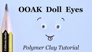 OOAK Doll Eyes: Painting Method - Polymer Clay Tutorial