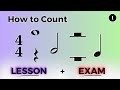 Reading Basic Rhythms PART 1 || Lesson + Exam (COMBINED VIDEO)
