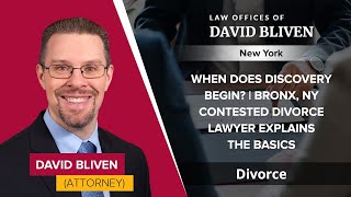 When Does Discovery Begin in a Contested Divorce?