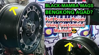 How To Repair Dent Lip or Bengkong on Black Mamba Mags for Hi Ace / Full Process of Repair