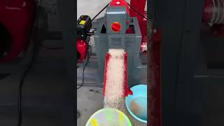 Diesel engine type rice milling machine with grinding mill #shortviral