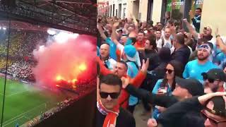 Olympique Marseille hooligans in Salzbourg