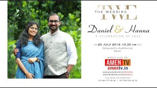 DANIEL \u0026 HANNA | WEDDING LIVE WEBCAST | 25.07.2019 www.amentv.in