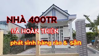 Đã hoàn thiện căn nhà 4,5m x 20m trọn gói 400tr An Lạc Tây - Kế Sách  .