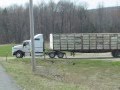 Kenworth Semi Turning Around with a Half Load of Turkeys