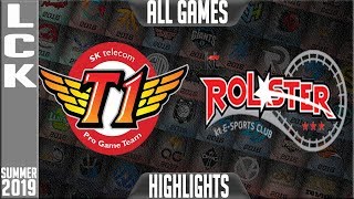 SKT vs KT Highlights ALL GAMES | LCK Summer 2019 Week 4 Day 2 | SK Telecom T1 vs KT Rolster