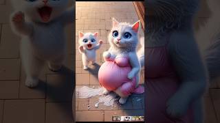 Dudi dudi dum dum 🥰 pregnant Cat baby Cat dancing 🍼 #cat #cute #love #dudidudidam #catshorts #shorts