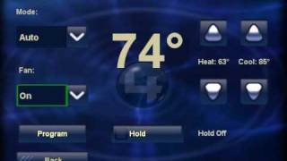Control4 Wireless Thermostat in Action!