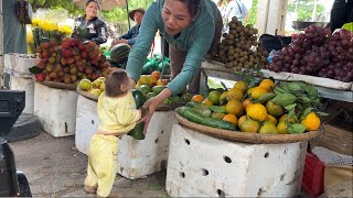 Cutis Runs Car To Harvest Green Pumpkin Go To Market Sell