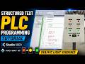 Structured Text Traffic Light Sequence | PLC Programming Tutorial | Studio 5000