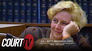 Betty Testifies [Part 1] CA v. BRODERICK (1991) | Court TV Trial Archive