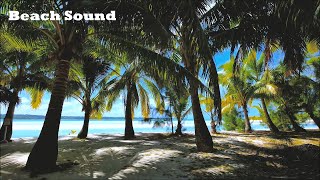 Tropical Paradise: Swaying Palms and Pristine Shores with Beach Sound for Deep Relaxation