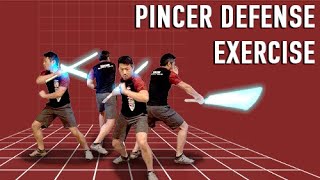Blitz IV-e: Multiple opponent lightsaber training sequence