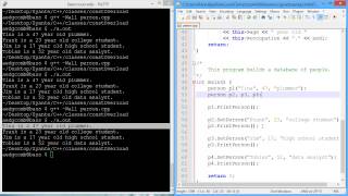 Programming example: Overloading class constructor