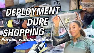 Deployment Travel Vlog 🪖🫡 Finding the Dupe Designer Markets of Kuwait 🇰🇼