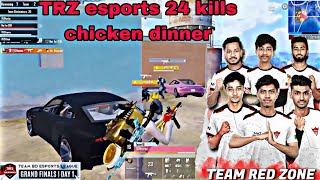 TRZ esports 24 kills chicken dinner || team red zone || tbel 2022 || pubg mobile || ft. TrzMamba