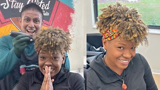 I can’t believe she actually did this! BIG CHOP!