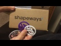 unboxing my 3d printed pendants. shapeways print