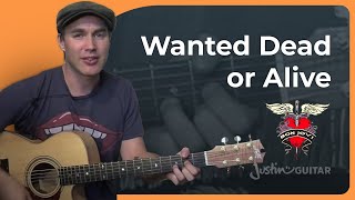 Wanted Dead or Alive by Bon Jovi | Easy Guitar Lesson