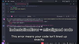Fix Python IndentationError in 15 Seconds (Beginner Friendly)