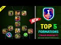 Top 5 Best Custom Formations To Reach Division 1 In eFootball 2024 | Best Custom Formations In Pes