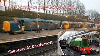 Shunter ACTION in Castlecroft yard!! Plus 'END of The DAY', back to shed!! ELR Rail 200 'Open House'