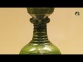 liao dynasty green glazed vase with phonix head and yellow glazed vase with long neck