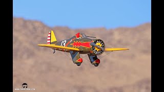 JPinn's Legend Hobby/Seagull P-26 Peashooter Flight at Rabbit Dry Lake