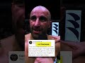 Volkanovski REACTS to Islam Makhachev loss | Volkanovski vs Makhachev #mma #UFC #shorts