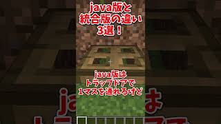 Java版と統合版の違い3選！【マインクラフト】#shorts