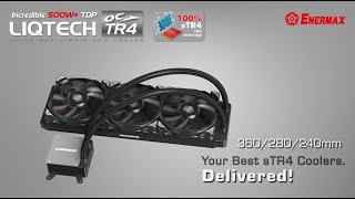 ENERMAX LIQTECH TR4 Liquid CPU Coolers, Exclusive for Top-End Enthusiast with AMD® Threadripper CPUs