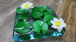 How to Make Water Lily Pond | Resin Art | Diorama