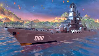 RF ADMIRAL ISAKOV with all russian armaments gameplay : Modern Warships