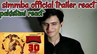 pakistani react to  || Simmba || Official Trailer || Ranveer Singhajay || devgan