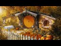 a hobbit s autumn in the shire 🍁 rain showers falling leaves ◈ lotr ambience soft music ◈ cozy fall