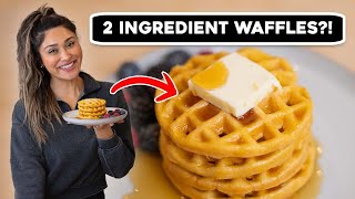 Waffles with Just 2 Ingredients?! Low Carb, Keto Friendly Recipe