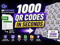 Generate 1000 QR Codes from CSV Files in Seconds | QR Machine